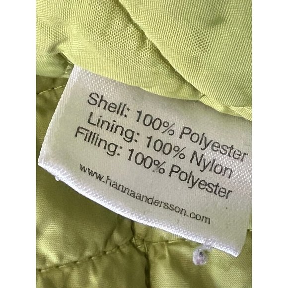 Hanna Andersson Jacket/Coat Blue Floral No Hood Quited Interior size 3 US 90 - Picture 6 of 9